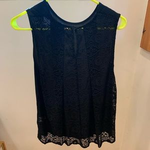 Floral Stitched Tank Top